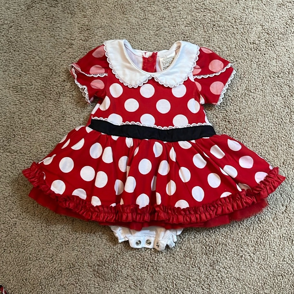 Adorable Disney baby Minnie Mouse dress, size 9-12 mo. Fantastic condition.